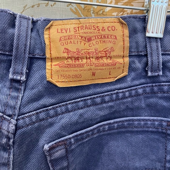 Levis 532 VTG 90’s Colbalt Blue Denim Jeans Womens 5M Streetwear *Flaw - Picture 6 of 12